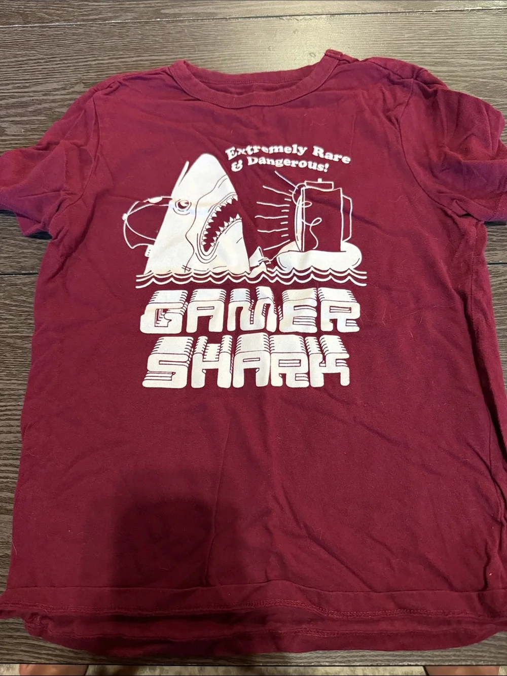 GAP Maroon Gamer Shark Graphic Tee